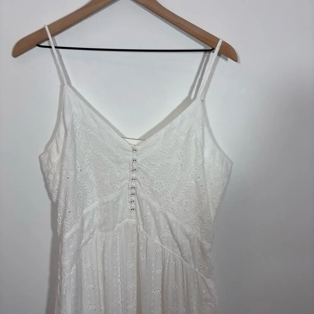 Sundance White Eyelet Arezzo Dress NEW Size Large - Picture 3 of 13
